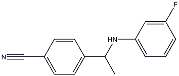 4-{1-[(3-fluorophenyl)amino]ethyl}benzonitrile 구조식 이미지