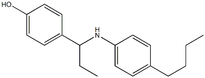 4-{1-[(4-butylphenyl)amino]propyl}phenol Structure