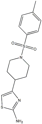 4-{1-[(4-methylphenyl)sulfonyl]piperidin-4-yl}-1,3-thiazol-2-amine 구조식 이미지