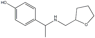 4-{1-[(oxolan-2-ylmethyl)amino]ethyl}phenol Structure