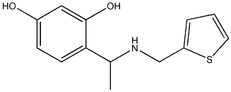 4-{1-[(thiophen-2-ylmethyl)amino]ethyl}benzene-1,3-diol Structure