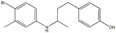 4-{3-[(4-bromo-3-methylphenyl)amino]butyl}phenol 구조식 이미지