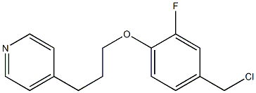 4-{3-[4-(chloromethyl)-2-fluorophenoxy]propyl}pyridine 구조식 이미지