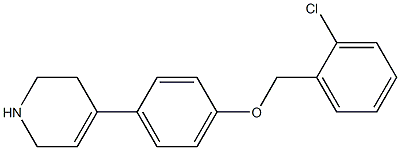 4-{4-[(2-chlorophenyl)methoxy]phenyl}-1,2,3,6-tetrahydropyridine 구조식 이미지