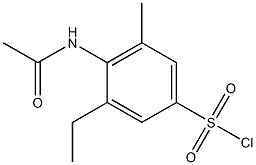 4-acetamido-3-ethyl-5-methylbenzene-1-sulfonyl chloride 구조식 이미지