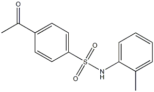 4-acetyl-N-(2-methylphenyl)benzene-1-sulfonamide Structure