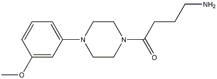4-amino-1-[4-(3-methoxyphenyl)piperazin-1-yl]butan-1-one 구조식 이미지