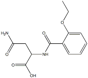 4-amino-2-[(2-ethoxybenzoyl)amino]-4-oxobutanoic acid 구조식 이미지