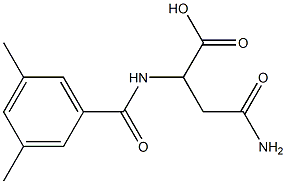 4-amino-2-[(3,5-dimethylbenzoyl)amino]-4-oxobutanoic acid Structure