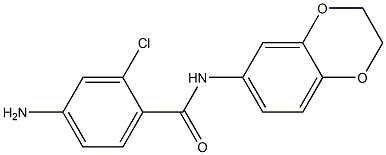 4-amino-2-chloro-N-(2,3-dihydro-1,4-benzodioxin-6-yl)benzamide Structure