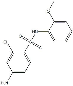 4-amino-2-chloro-N-(2-methoxyphenyl)benzene-1-sulfonamide 구조식 이미지