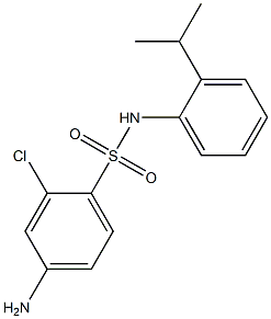 4-amino-2-chloro-N-[2-(propan-2-yl)phenyl]benzene-1-sulfonamide Structure
