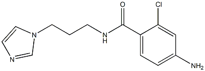 4-amino-2-chloro-N-[3-(1H-imidazol-1-yl)propyl]benzamide Structure