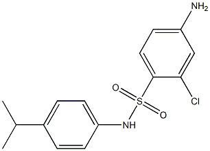 4-amino-2-chloro-N-[4-(propan-2-yl)phenyl]benzene-1-sulfonamide 구조식 이미지