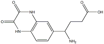 4-amino-4-(2,3-dioxo-1,2,3,4-tetrahydroquinoxalin-6-yl)butanoic acid 구조식 이미지