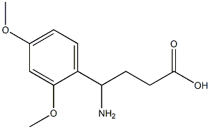 4-amino-4-(2,4-dimethoxyphenyl)butanoic acid Structure