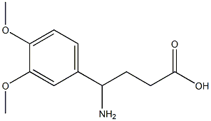 4-amino-4-(3,4-dimethoxyphenyl)butanoic acid 구조식 이미지