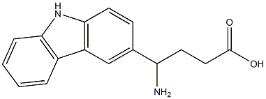 4-amino-4-(9H-carbazol-3-yl)butanoic acid 구조식 이미지
