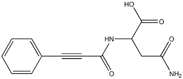 4-amino-4-oxo-2-[(3-phenylprop-2-ynoyl)amino]butanoic acid Structure
