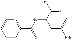 4-amino-4-oxo-2-[(pyridin-2-ylcarbonyl)amino]butanoic acid 구조식 이미지