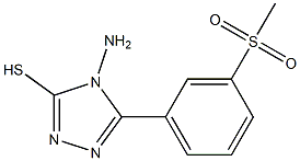 4-amino-5-(3-methanesulfonylphenyl)-4H-1,2,4-triazole-3-thiol 구조식 이미지