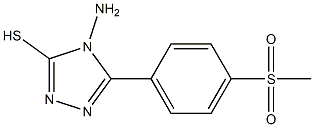 4-amino-5-(4-methanesulfonylphenyl)-4H-1,2,4-triazole-3-thiol 구조식 이미지