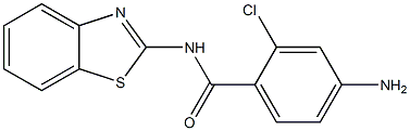 4-amino-N-(1,3-benzothiazol-2-yl)-2-chlorobenzamide 구조식 이미지