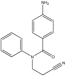 4-amino-N-(2-cyanoethyl)-N-phenylbenzamide 구조식 이미지