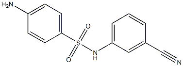 4-amino-N-(3-cyanophenyl)benzenesulfonamide Structure