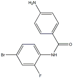 4-amino-N-(4-bromo-2-fluorophenyl)benzamide Structure