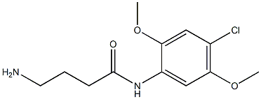 4-amino-N-(4-chloro-2,5-dimethoxyphenyl)butanamide Structure