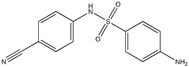 4-amino-N-(4-cyanophenyl)benzenesulfonamide Structure