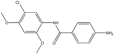 4-amino-N-(5-chloro-2,4-dimethoxyphenyl)benzamide 구조식 이미지