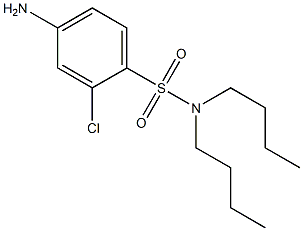 4-amino-N,N-dibutyl-2-chlorobenzene-1-sulfonamide 구조식 이미지