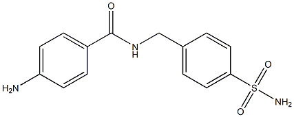 4-amino-N-[(4-sulfamoylphenyl)methyl]benzamide Structure