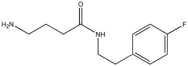 4-amino-N-[2-(4-fluorophenyl)ethyl]butanamide 구조식 이미지