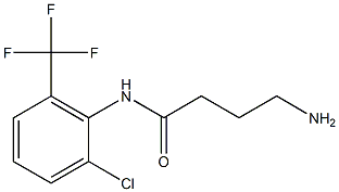 4-amino-N-[2-chloro-6-(trifluoromethyl)phenyl]butanamide 구조식 이미지