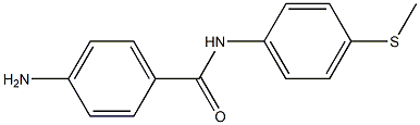 4-amino-N-[4-(methylsulfanyl)phenyl]benzamide 구조식 이미지