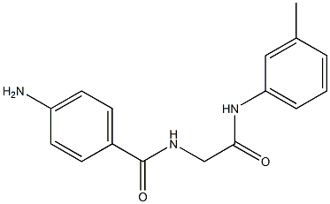 4-amino-N-{2-[(3-methylphenyl)amino]-2-oxoethyl}benzamide 구조식 이미지