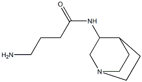 4-amino-N-1-azabicyclo[2.2.2]oct-3-ylbutanamide 구조식 이미지