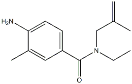 4-amino-N-ethyl-3-methyl-N-(2-methylprop-2-enyl)benzamide Structure