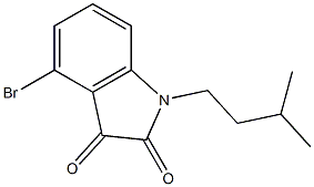 4-bromo-1-(3-methylbutyl)-2,3-dihydro-1H-indole-2,3-dione 구조식 이미지