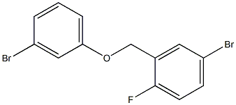 4-bromo-2-(3-bromophenoxymethyl)-1-fluorobenzene 구조식 이미지