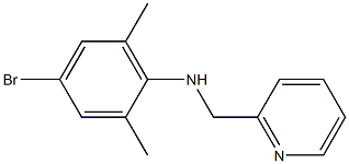 4-bromo-2,6-dimethyl-N-(pyridin-2-ylmethyl)aniline 구조식 이미지