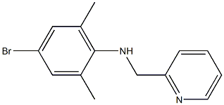 4-bromo-2,6-dimethyl-N-(pyridin-2-ylmethyl)aniline Structure