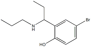 4-bromo-2-[1-(propylamino)propyl]phenol 구조식 이미지
