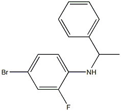 4-bromo-2-fluoro-N-(1-phenylethyl)aniline 구조식 이미지