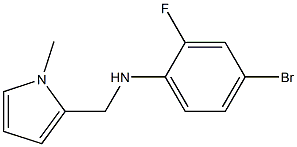 4-bromo-2-fluoro-N-[(1-methyl-1H-pyrrol-2-yl)methyl]aniline 구조식 이미지