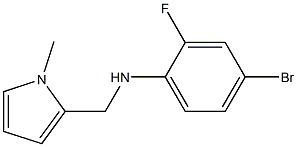 4-bromo-2-fluoro-N-[(1-methyl-1H-pyrrol-2-yl)methyl]aniline Structure