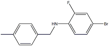 4-bromo-2-fluoro-N-[(4-methylphenyl)methyl]aniline 구조식 이미지
